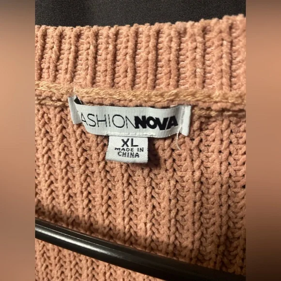 Fashion Nova Fringe Sleeved Sweater - Picture 2 of 4